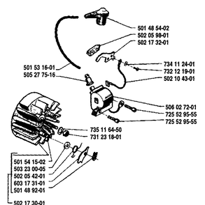 Part Location Diagram of 502059801 Husqvarna INSULATOR