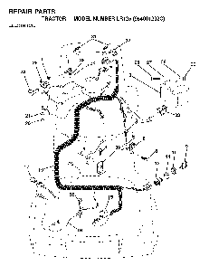 Electrical Diagram and Parts List for LR125 (954001202C)(1995-03) Husqvarna Lawn Tractor