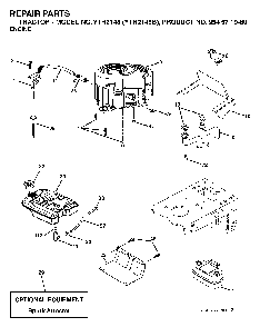 Engine Diagram and Parts List for YTH2148B (954571960)(2004-03) Husqvarna Lawn Tractor