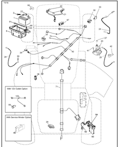 Electrical Diagram and Parts List for YTH2042 (96043010602)(2010-03) Husqvarna Lawn Mower