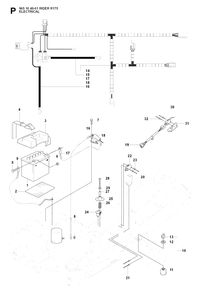 Electrical Diagram and Parts List for R175 (965104901)(2007-01) Husqvarna Lawn Tractor