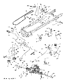 Drive Diagram and Parts List for YTH24V54-96043025900  Husqvarna Lawn Tractor