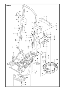 Part Location Diagram of 597010701 Husqvarna SHEET NUT WASHER LINK