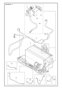 Electrical Diagram and Parts List for R200IX  Husqvarna Lawn Tractor