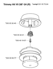 Part Location Diagram of 531007584 Husqvarna Compl