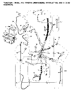Electrical Diagram and Parts List for YTH2754TWIN (96041006200, 960410062)(2007-04) Husqvarna Lawn Tractor