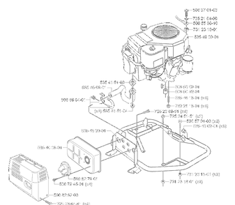 Engine Diagram and Parts List for RIDER155 2006-01 Husqvarna Lawn Tractor