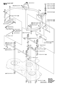 48-Inch/122cm Cutting Deck 2 Diagram and Parts List for PF21AWD (965095101)(2007-03) Husqvarna Lawn Tractor