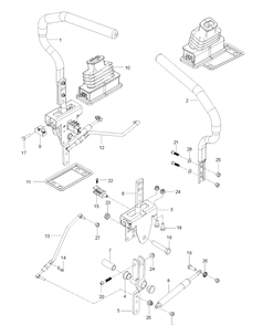Steering Diagram and Parts List for Z248F (96784480101)(2018-10) Husqvarna Lawn Mower