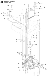 Transmission 4 Diagram and Parts List for R15-V2 (965200701)(2008-01) Husqvarna Lawn Tractor