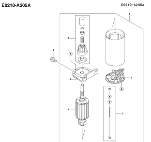 Starter Diagram and Parts List for FH641V 2002-06 Husqvarna Engine