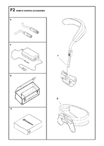 Remote Control Accessories Diagram and Parts List for DXR250 (11)(2010-09) Husqvarna Demolition Hammer