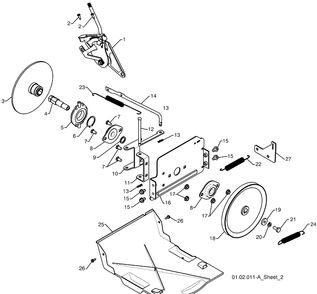 Drive - A Diagram and Parts List for 12524SB (96193004600)(2009-06) Husqvarna Snow Blower