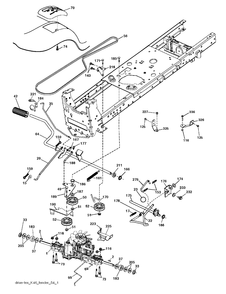 Drive 2 Diagram and Parts List for YTH1842 (917243820)(2017-12) Husqvarna Lawn Tractor