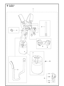 Harness Diagram and Parts List for 327LDX 20120100001-Current Husqvarna Edger