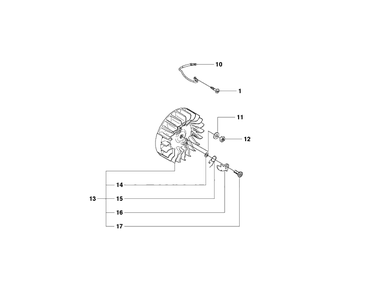 Ignition System Diagram and Parts List for K750 (544936207)(2010-02) Husqvarna Lawn Tractor Accessories