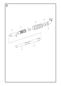 Tube Diagram and Parts List for 356BF (X-SERIES)(20144900001-Current) Husqvarna Leaf Blower / Vacuum