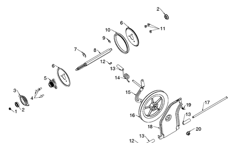 Drive Diagram and Parts List for ST224 (96191008705)(2019-03) Husqvarna Snow Blower