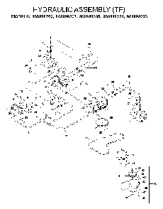 Hydraulic Pump - Motor Diagram and Parts List for IZ5223KOA (968999208)(2004-09) Husqvarna Lawn Tractor