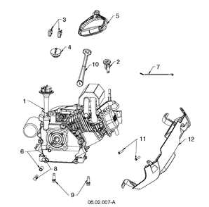 Engine 3 Diagram and Parts List for ST121E (96183000102)(2012-09) Husqvarna Snow Blower