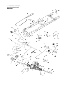 Drive 4 Diagram and Parts List for TS138  Husqvarna Lawn Tractor
