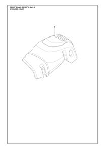 Cylinder Cover Diagram and Parts List for 560XPMARKII  Husqvarna Chainsaw