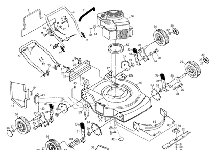 Part Location Diagram of 532167120 Husqvarna Upper Handle