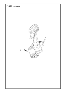 Part Location Diagram of 584242102 Husqvarna Handle Assembly