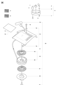 Starter Diagram and Parts List for 325HS75 (X-SERIES)(20081800001-Current) Husqvarna Hedge Trimmer