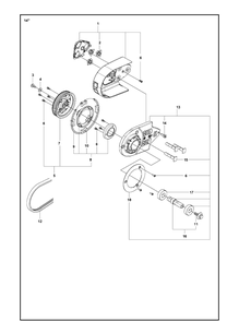 Part Location Diagram of 586307002 Husqvarna Pulley Assembly