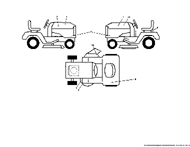 Decals Diagram and Parts List for GT54CS-96043022500  Husqvarna Lawn Tractor
