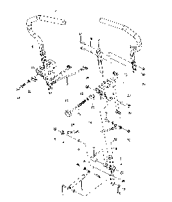 Steering Diagram and Parts List for 967277501-01  Husqvarna Lawn Mower
