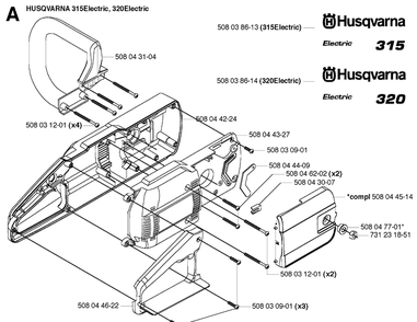 Part Location Diagram of 508038613 Husqvarna Decal