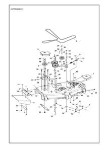 Mower Deck / Cutting Deck Diagram and Parts List for Z560LS  Husqvarna Lawn Tractor
