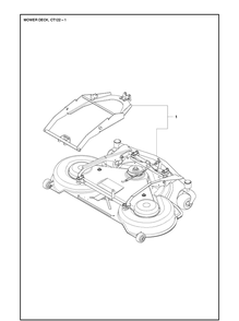 Part Location Diagram of 966727501 Husqvarna Cutting Deck