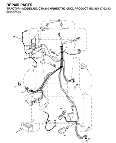 Part Location Diagram of 532190109 Husqvarna Cable Assy
