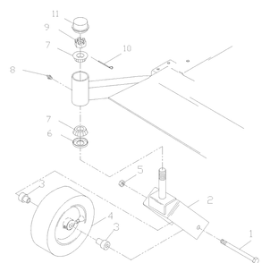 Part Location Diagram of 539105895 Husqvarna XP CASTOR Assembly