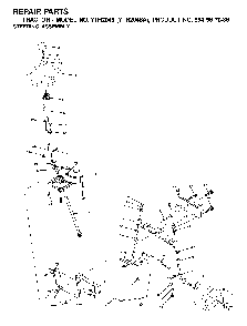 Steering Diagram and Parts List for YTH2048A (954567086)(2001-02) Husqvarna Lawn Tractor