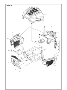 Cover 2 Diagram and Parts List for R115C (967252702)(2020-01) Husqvarna Lawn Mower