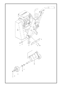 Wheels And Tires Diagram and Parts List for CG200 2017-10 Husqvarna Sander Grinder
