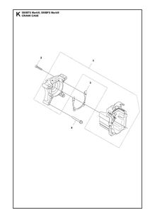 Crankcase Diagram and Parts List for 580BFS 580BTS Mark III Husqvarna Leaf Blower / Vacuum