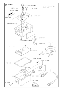 Remote Control Compl Diagram and Parts List for PP440 2008-09 Husqvarna Miscellaneous