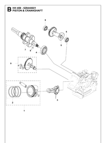 Part Location Diagram of 599348917 Husqvarna Ball bearing