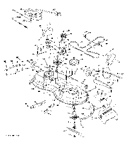 Mower deck Diagram and Parts List for 96043027700  Husqvarna Lawn Tractor