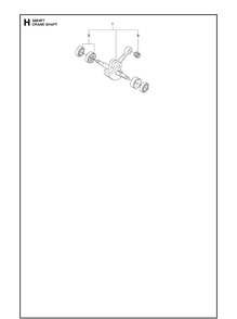 Crankshaft Diagram and Parts List for 338XPT 20100600001-Current Husqvarna Chainsaw