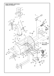 Complete Product Diagram and Parts List for ARST5100XV1  Husqvarna Lawn Tractor Accessories