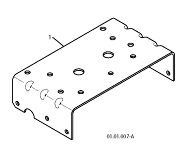 Engine Plate Diagram and Parts List for 5524ST 2010-04 Husqvarna Snow Blower