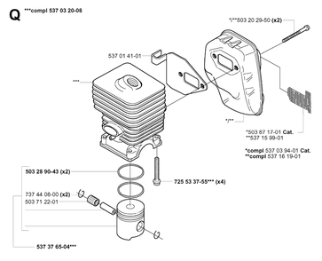 Part Location Diagram of 586414801 Husqvarna Trim auger.housing.front.asm