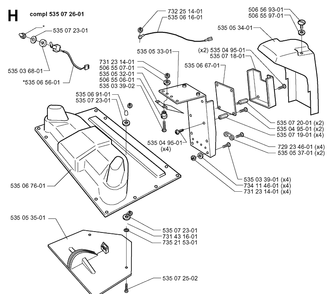 Part Location Diagram of 535053701 Husqvarna Loop