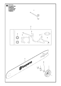 Tools Diagram and Parts List for K970CHAIN 2011-12 Husqvarna Circular Saw